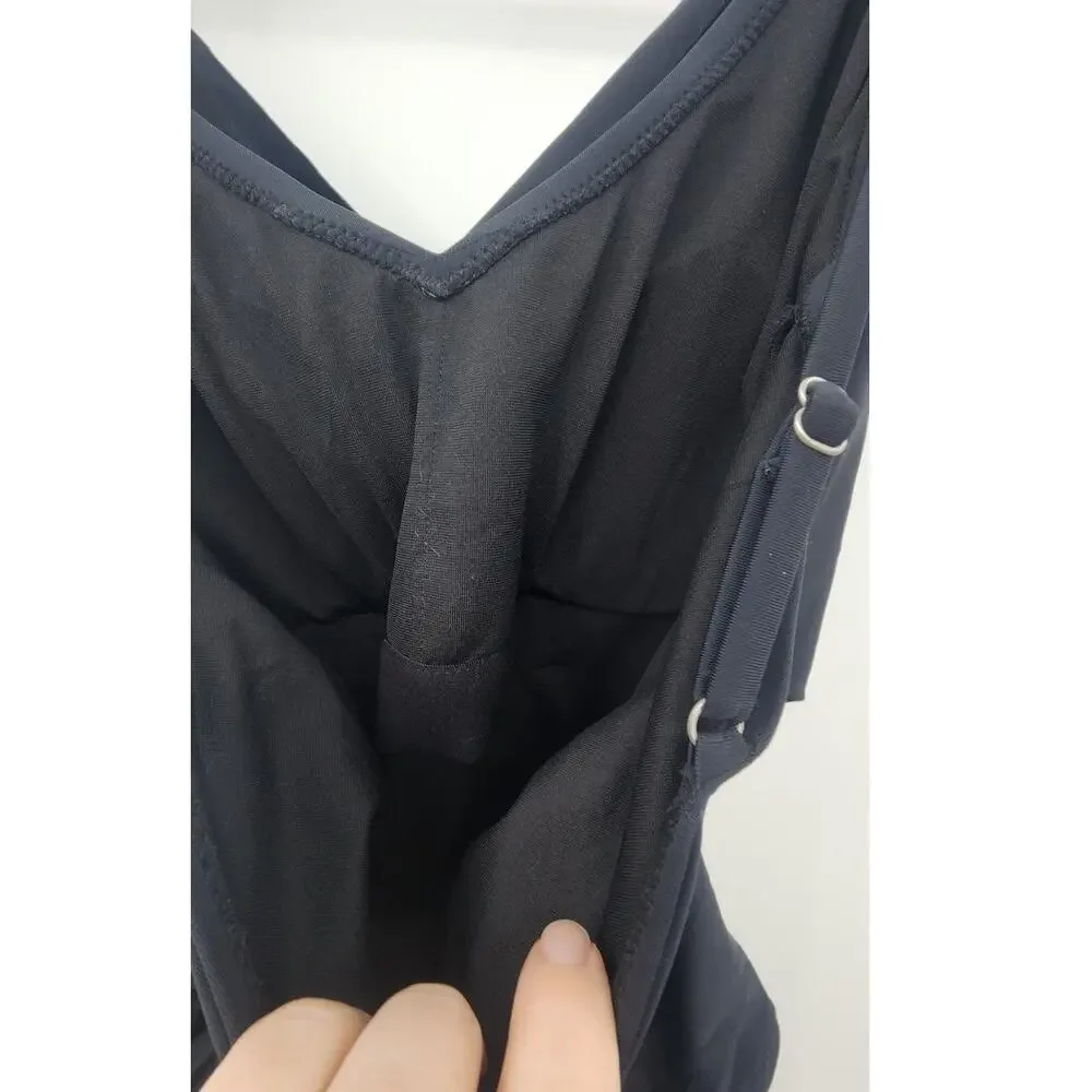 Old Navy Wrap Style Black One Piece Swimsuit‎ Size Medium
